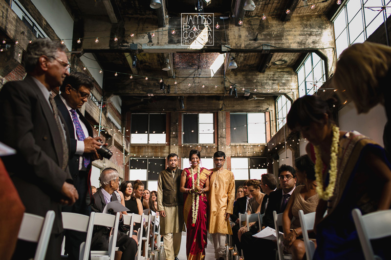 Fonderie Darling wedding venue procession