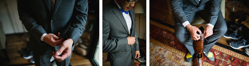 mystic springs wedding photographer groom dressing