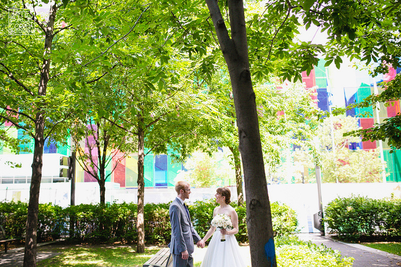 montreal bride groom first look