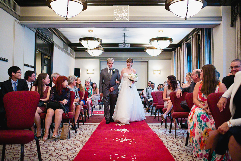 intercontinental hotel wedding ceremony photographer