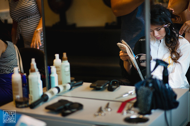 Au Premier Coiffure Spa hair wedding photographer