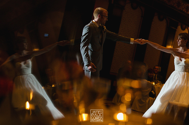 intercontinental hotel wedding first dance photographer