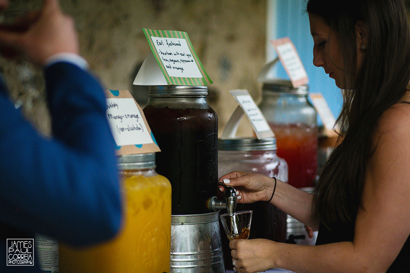 ontario backyard wedding cocktails