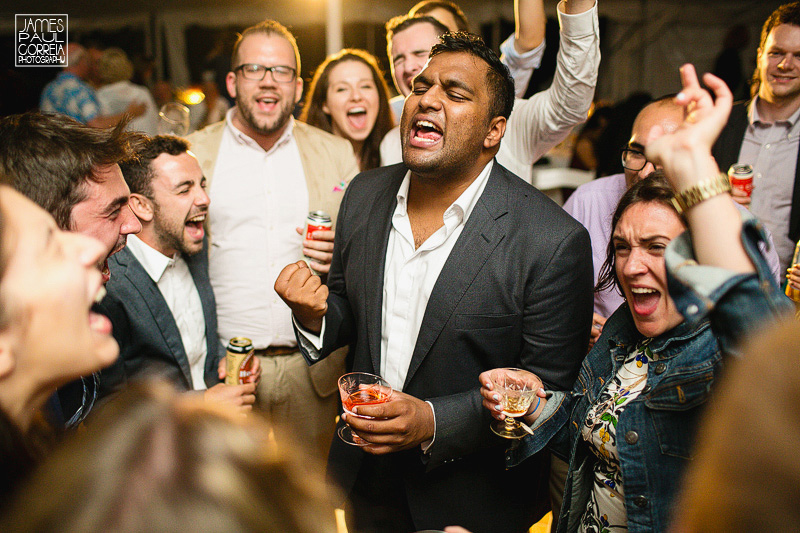 ontario barn wedding photographer reception dancing