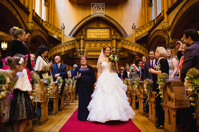 notre dame basilica wedding entrance