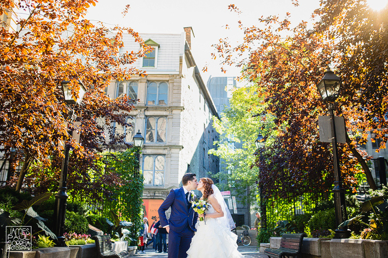 old montreal wedding portraits