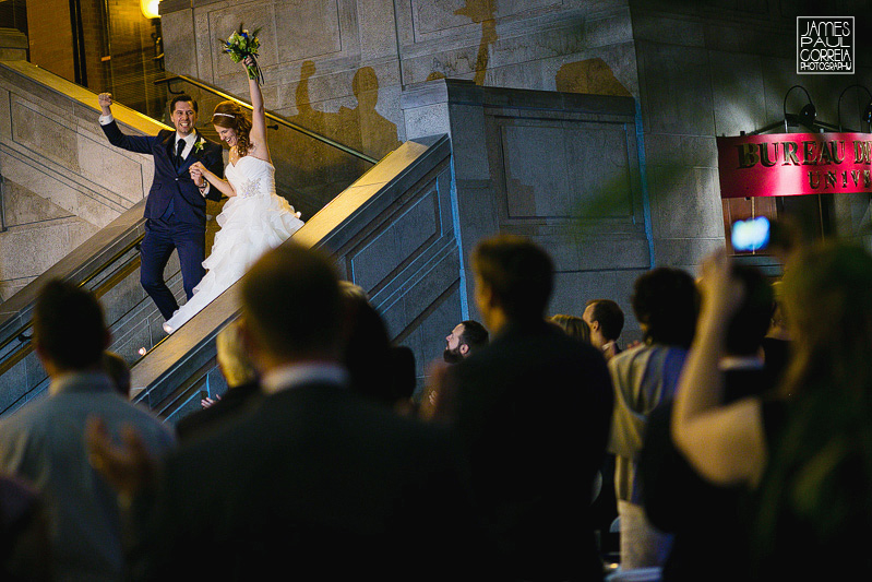 bride and groom grand entrance