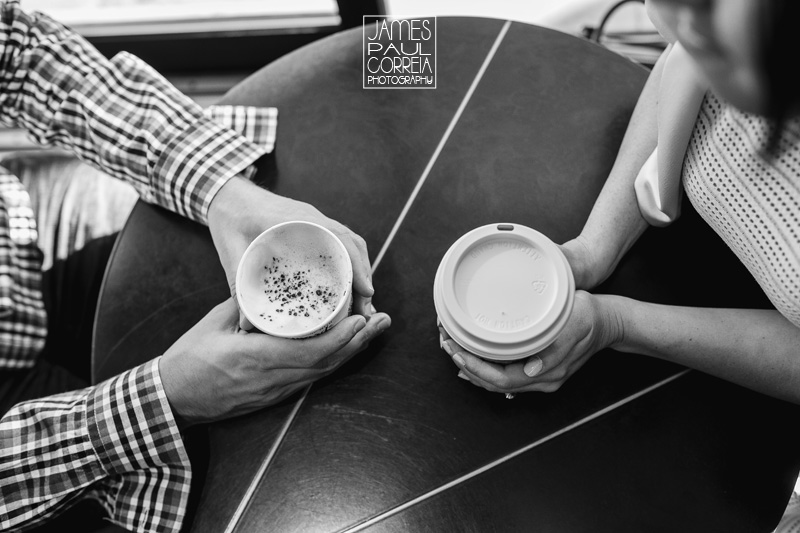 starbucks engagement photographer