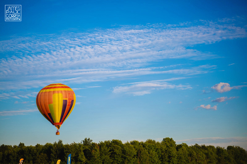 hot air balloon engagement session