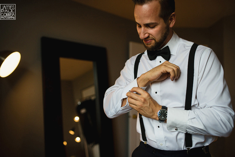 toronto wedding photographer groom prep