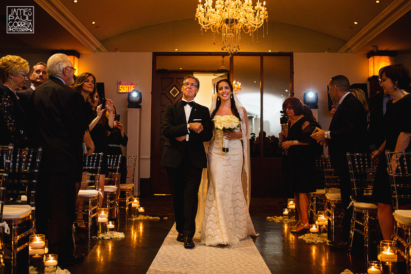 bride walking down the aisle