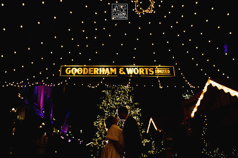 Distillery District Christmas Market Wedding Photographer