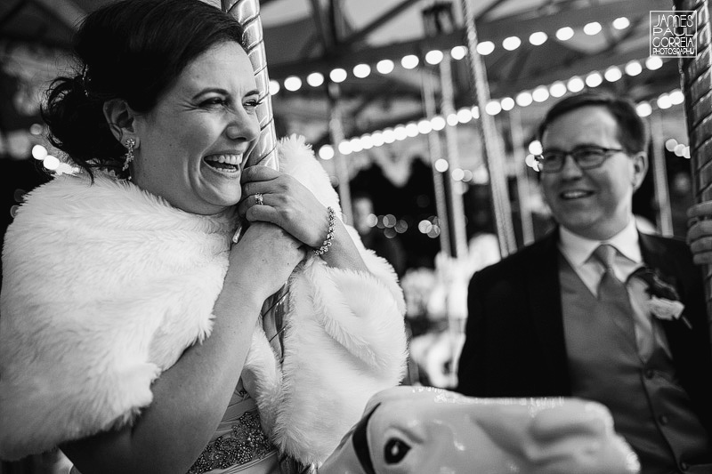 toronto christmas market carousel wedding photography