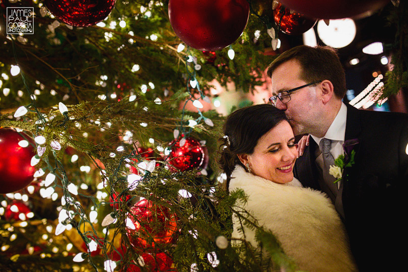 distillery district christmas market wedding photographer