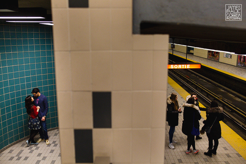 montreal metro engagement photographer