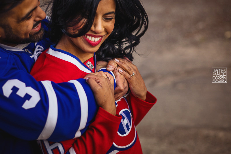 toronto hockey engagement session