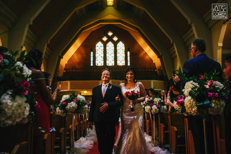 St Maron Cathedral wedding photographer here comes the bride