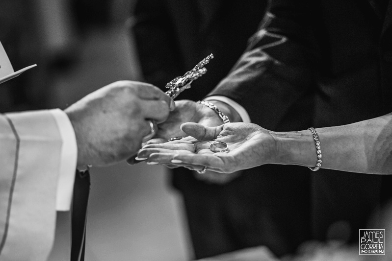 St Maron Cathedral wedding photographer ceremony rings