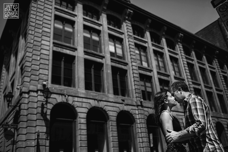 Old montreal engagement session