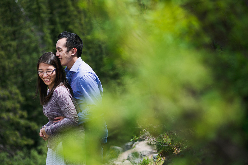 BC forest engagement photographer