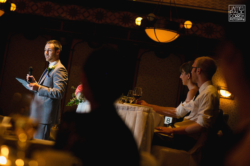 intercontinental hotel wedding speech photographer
