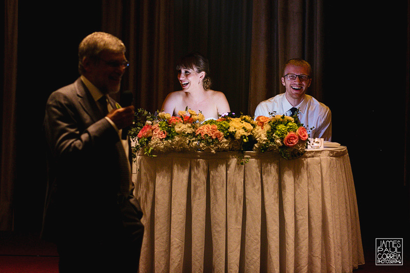 intercontinental hotel wedding photographer speech reaction