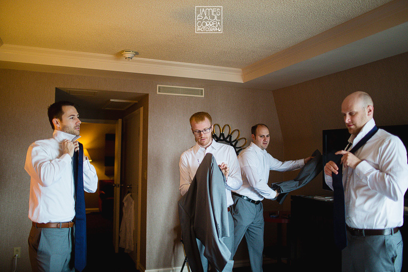 intercontinental hotel groom prep photographer