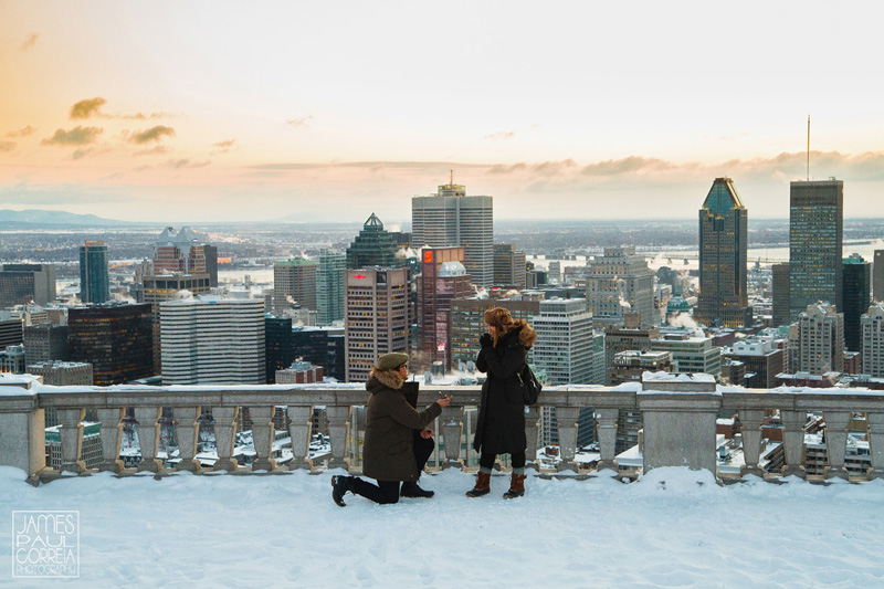 Montreal Surprise Proposal Photographer