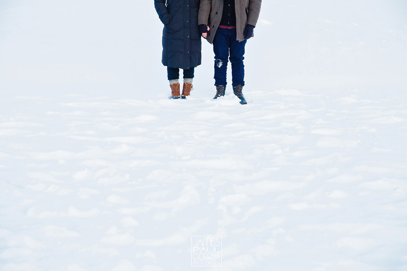 Winter engagement session