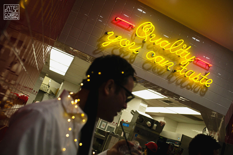 in n out late night wedding photographer