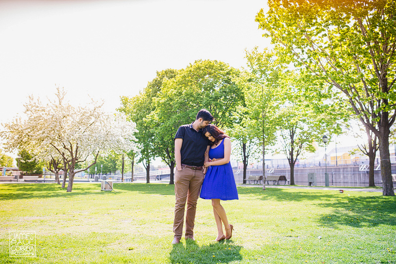 old montreal engagement session
