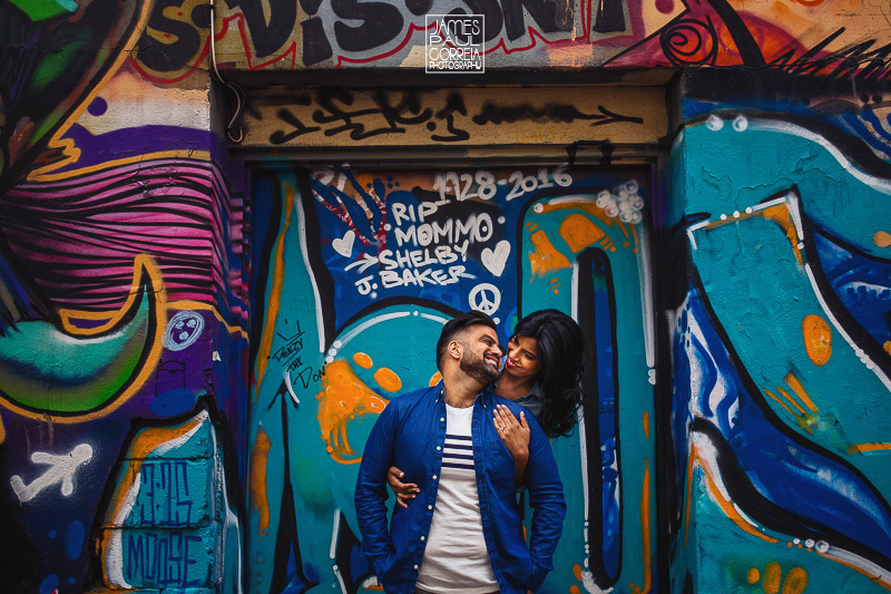 graffiti alley toronto engagement photographer