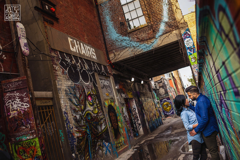 graffiti alley engagement photographer