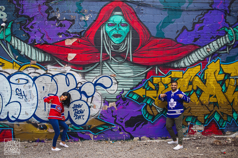 graffiti alley engagement photographer