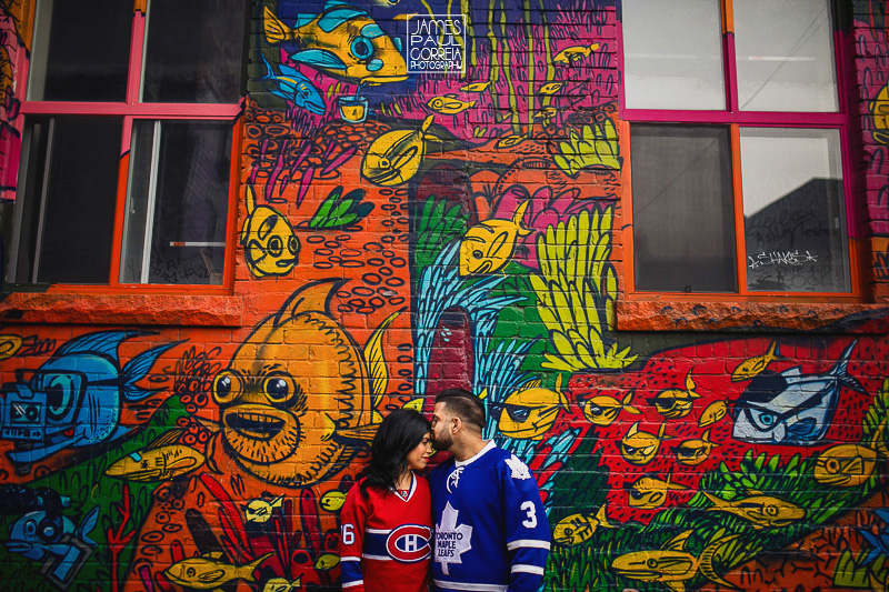 toronto graffiti alley engagement photographer