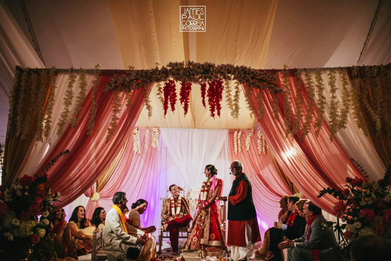 indian tent wedding ceremony photographer