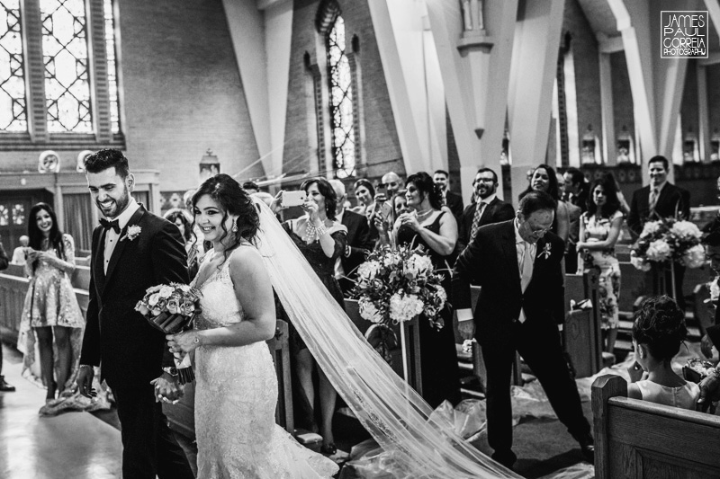 St Maron Cathedral wedding photographer bride and groom