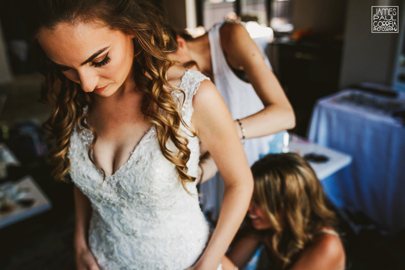 toronto wedding photographer bridal getting dressed