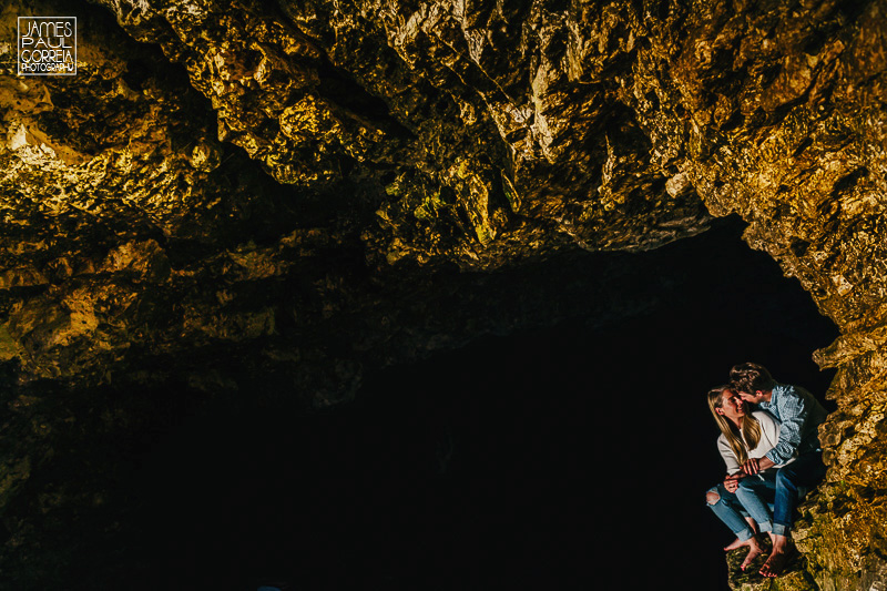 Tobermory Grotto Engagement Photographer